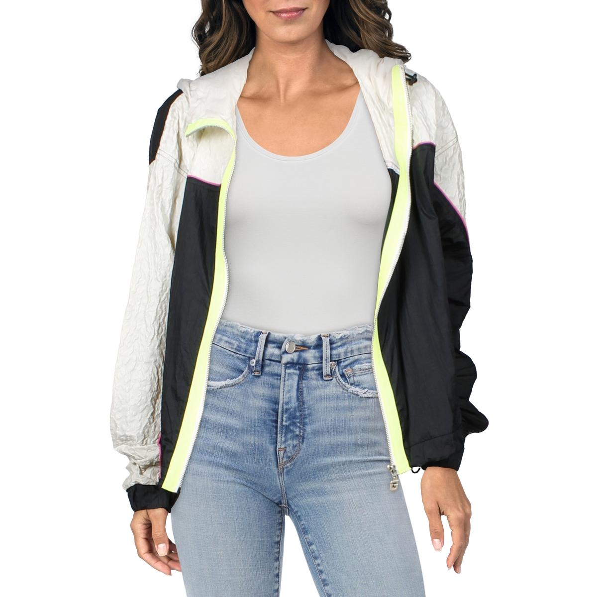 Guess Abigayle Womens Lightweight Short Windbreaker Jacket