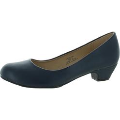 Journee Collection Saar Womens Faux Leather Slip On Pumps