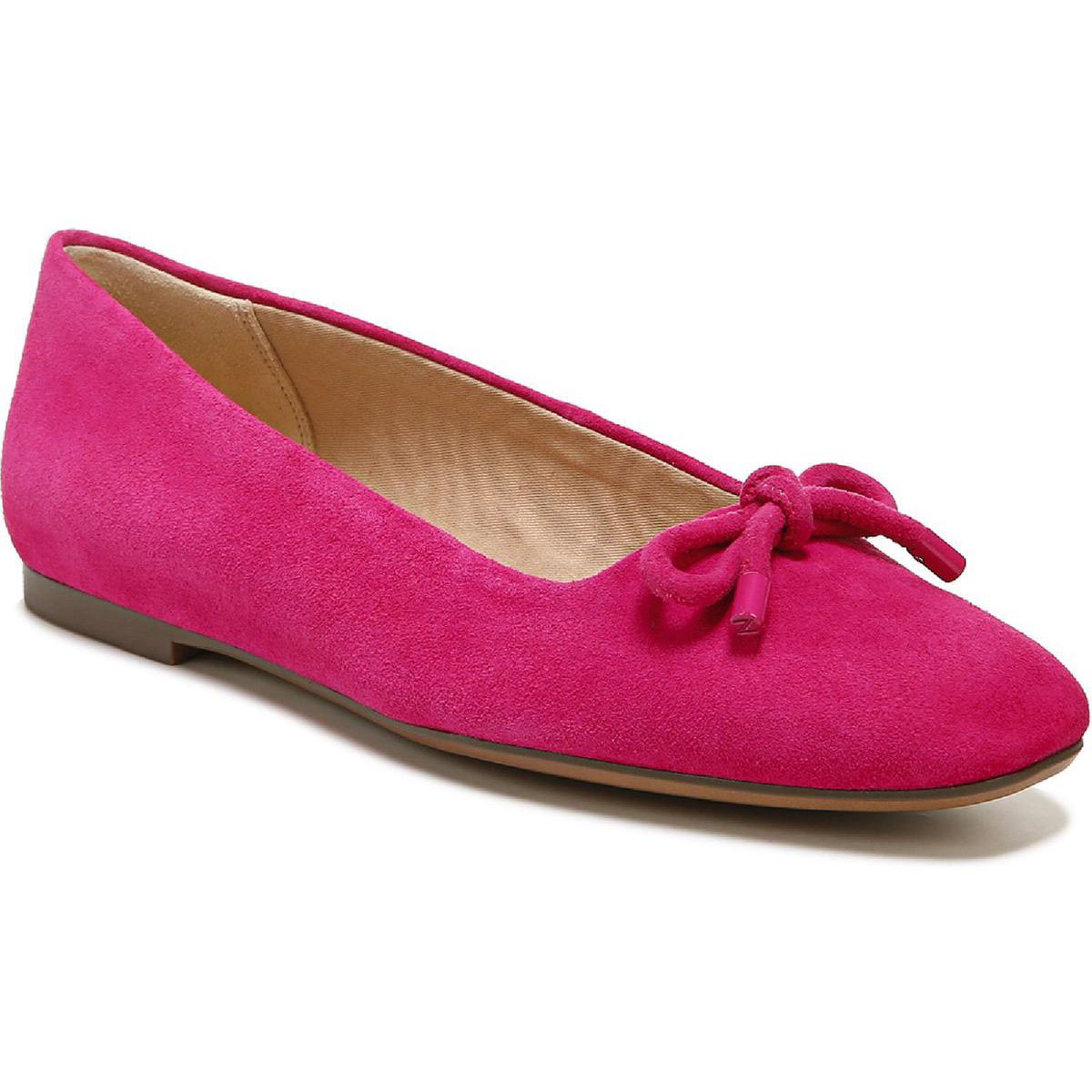 Naturalizer Poetic Womens Bow Square Toe Ballet Flats
