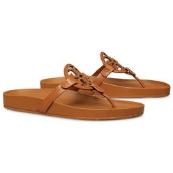Tory Burch Miller Cloud Womens Leather Footbed Flat Sandals