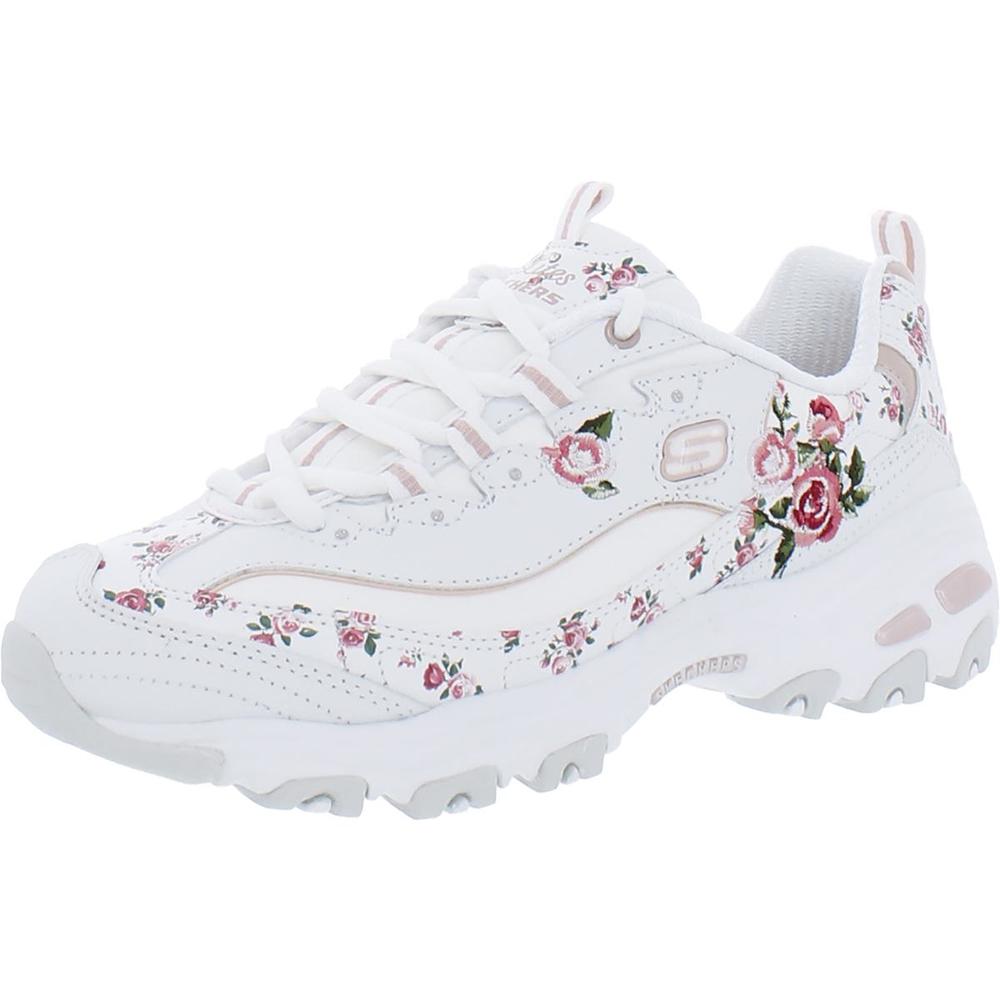 manifestation Fader fage Picket Skechers Blooming Path Womens Walking Embroidered Casual and Fashion  Sneakers