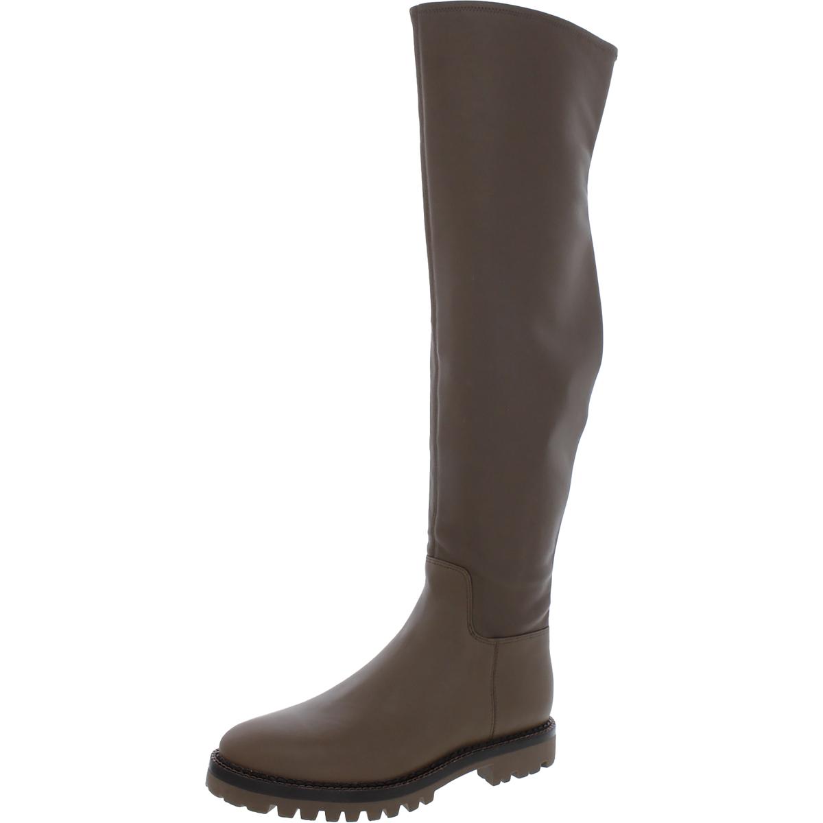 Vince Cabri Womens Leather Tall Over-The-Knee Boots