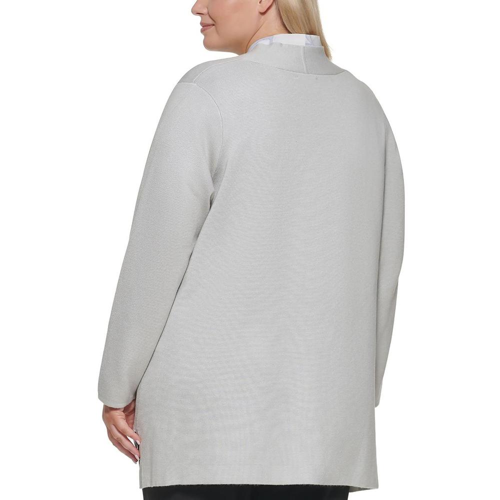Calvin Klein Plus Womens Knit Officewear Cardigan Sweater