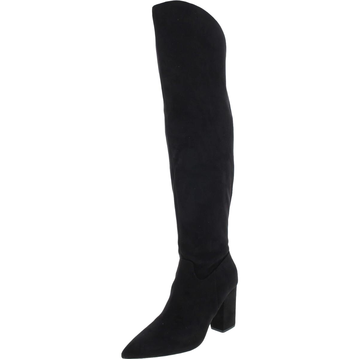 Nine West Go For It 2 Womens Faux Suede Block Heel Knee-High Boots