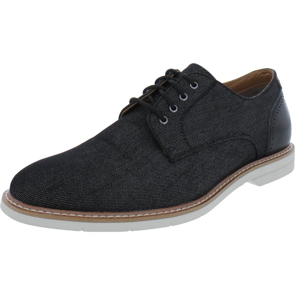 Steve Madden Nevelle Mens Leather Textured Derby Shoes