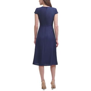 Vince Camuto Womens Ruched Knee-High Cocktail and Party Dress Vince Camuto Womens Ruched Knee-High Cocktail and Party Dress