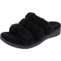 Vionic Snooze Womens Terry Cloth Slip On Slide Slippers