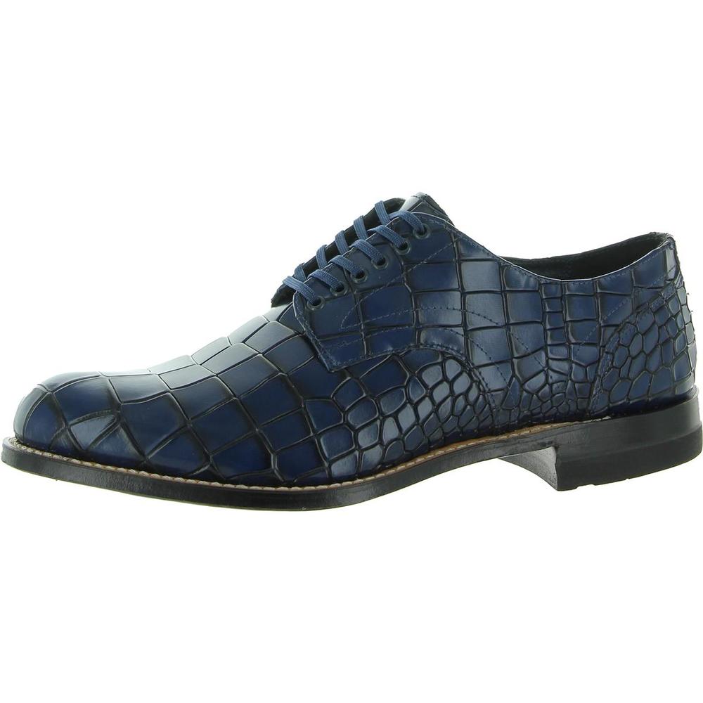 Stacy Adams Madison Mens Leather Animal Print Oxfords