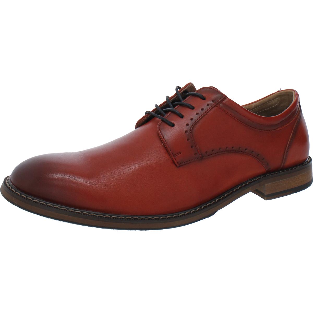 Stacy Adams Faulkner Mens Leather Lace-Up Oxfords