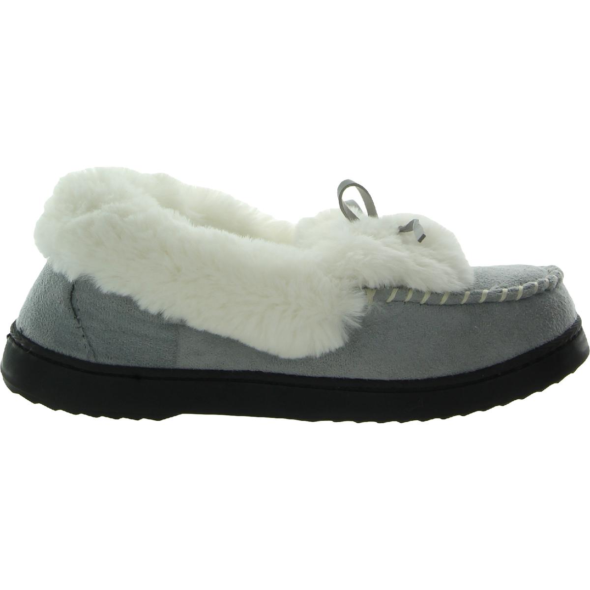 RockDove Bhfo Womens Faux Suede Moc Toe Loafer Slippers