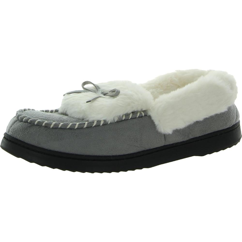 RockDove Bhfo Womens Faux Suede Moc Toe Loafer Slippers