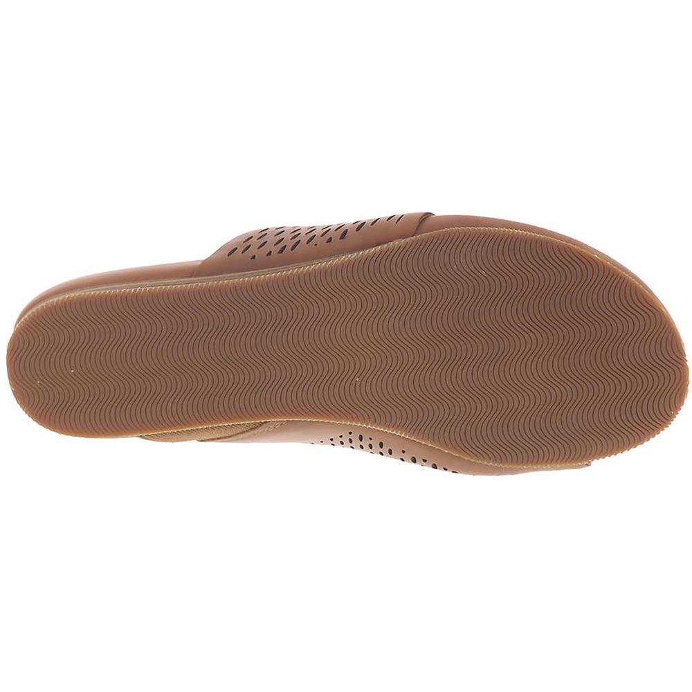 Softwalk Corsica II Womens Leather Laser Cut Flat Sandals