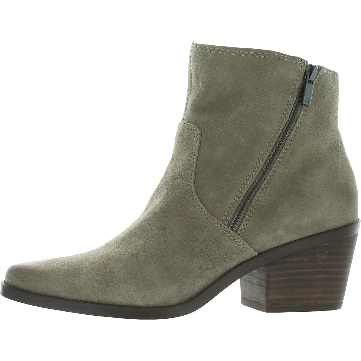 Lucky Brand Wallinda Womens Oiled Suede Padded Insole Ankle Boots