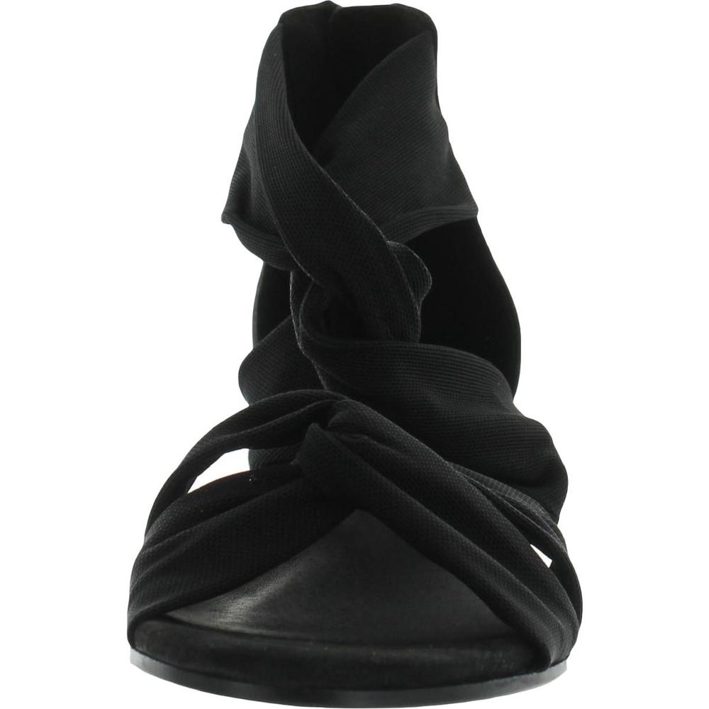 Eileen Fisher Joy Womens Leather Knot Front Dress Sandals
