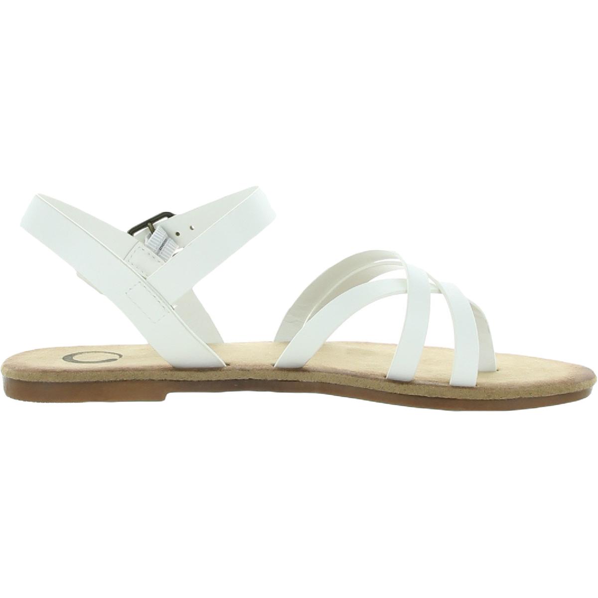 Journee Collection Vasek Womens Strappy Slingback Flat Sandals