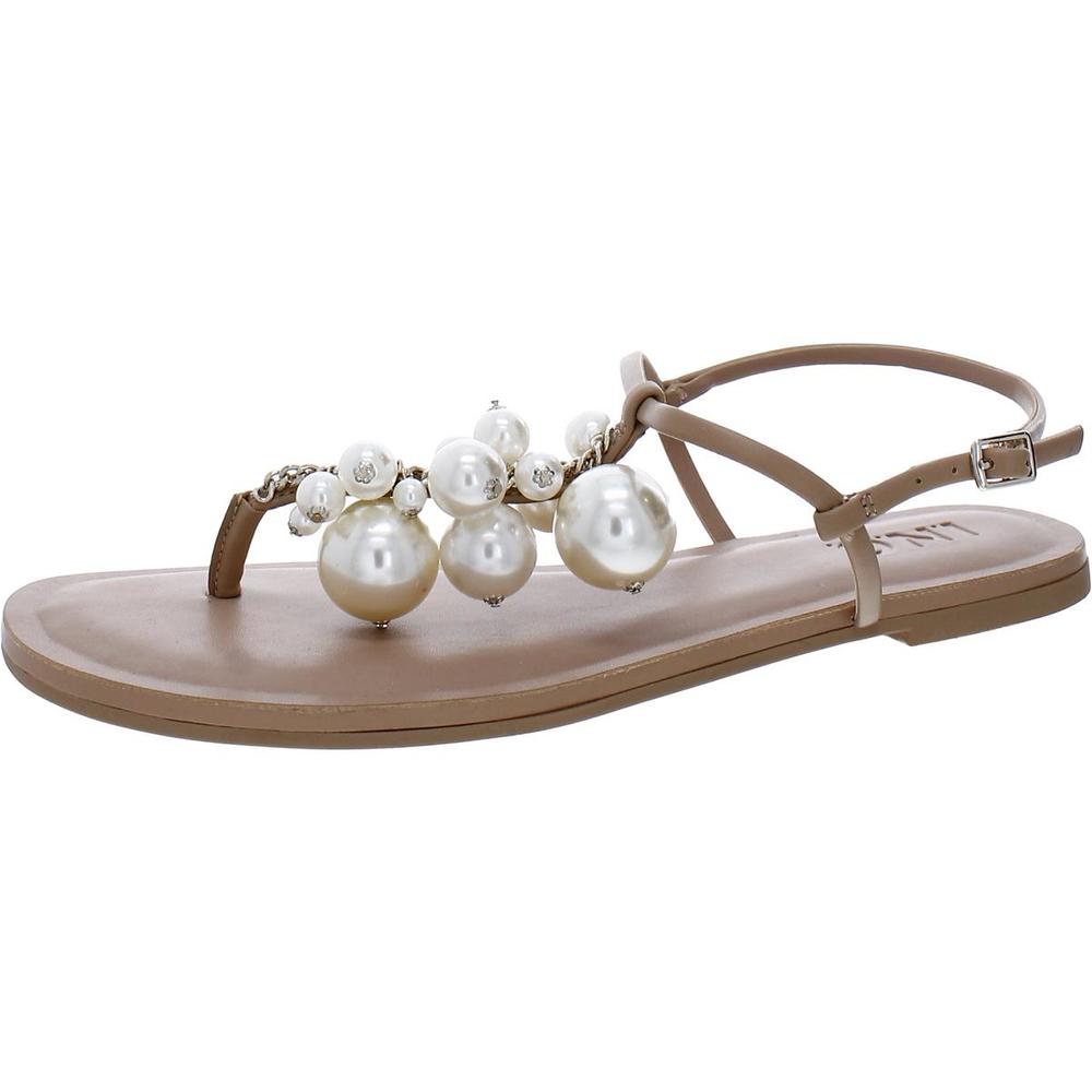 International Concepts Paeryn  Womens Thong Pearl Slingback Sandals