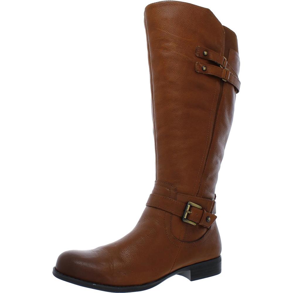 Naturalizer Jackie Womens Leather Wide Calf Riding Boots