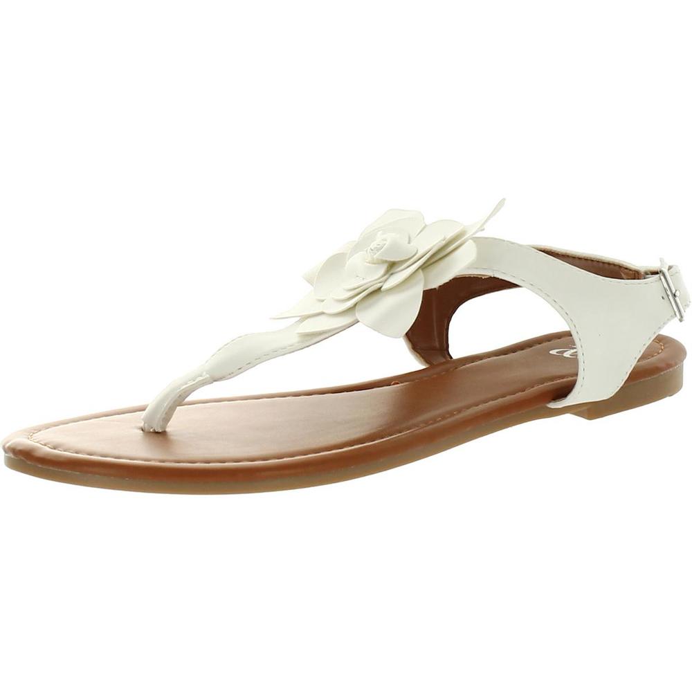 New York & Company Aurelia Womens Thong Flat Thong Sandals