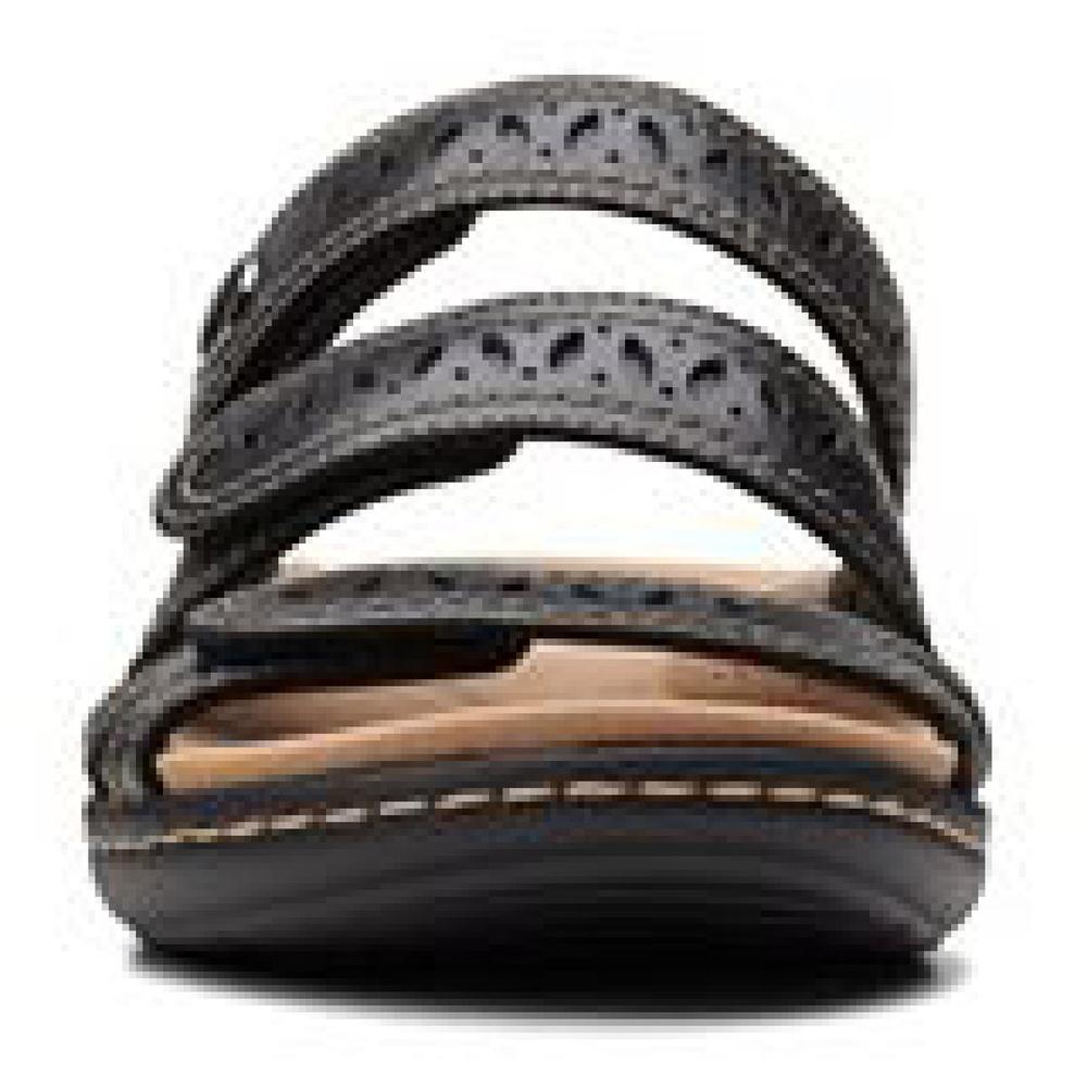 Clarks Laurieann Dee Womens Leather Comfort Flat Sandals