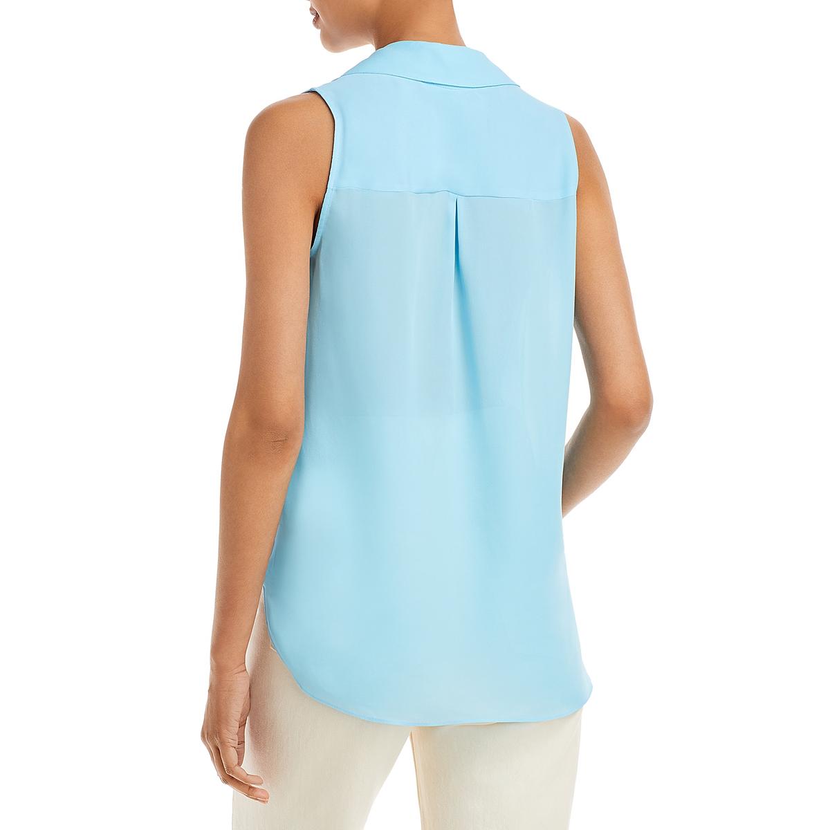 L'Agence Womens High-Low Illusion Blouse