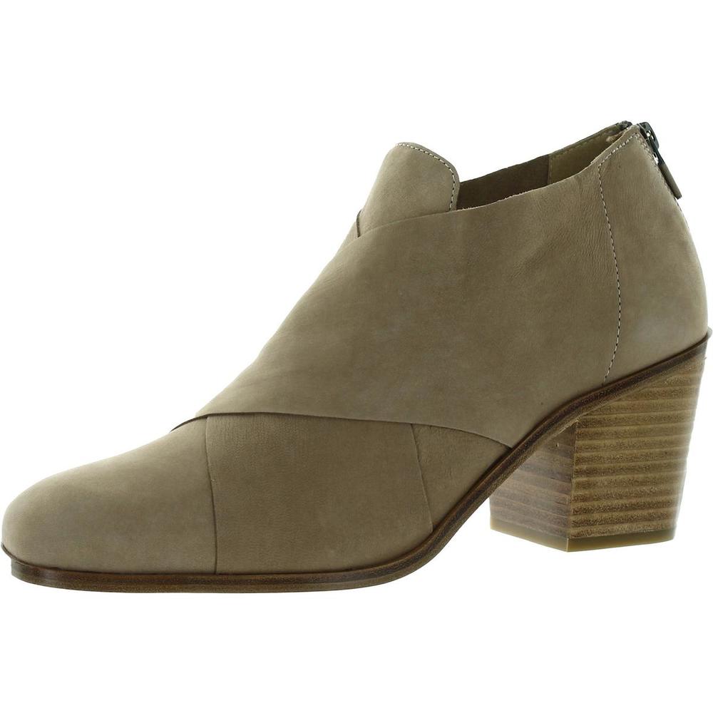 Eileen Fisher Ember Womens Leather Block Heel Ankle Boots