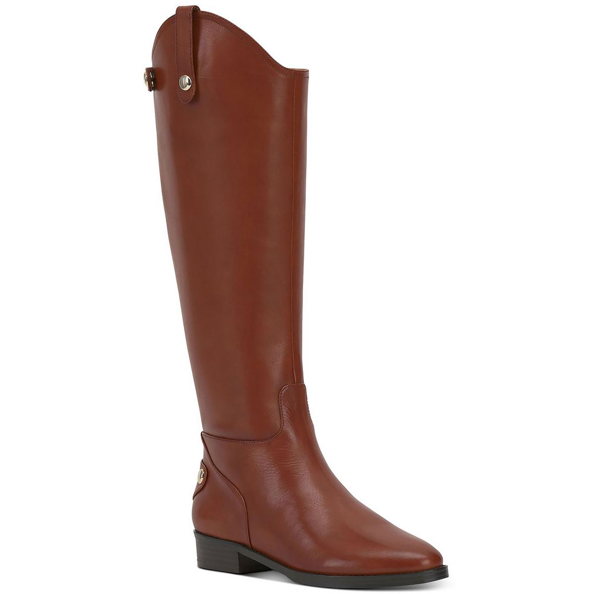 International Concepts Aleah Womens Leather Side Zip Knee-High Boots