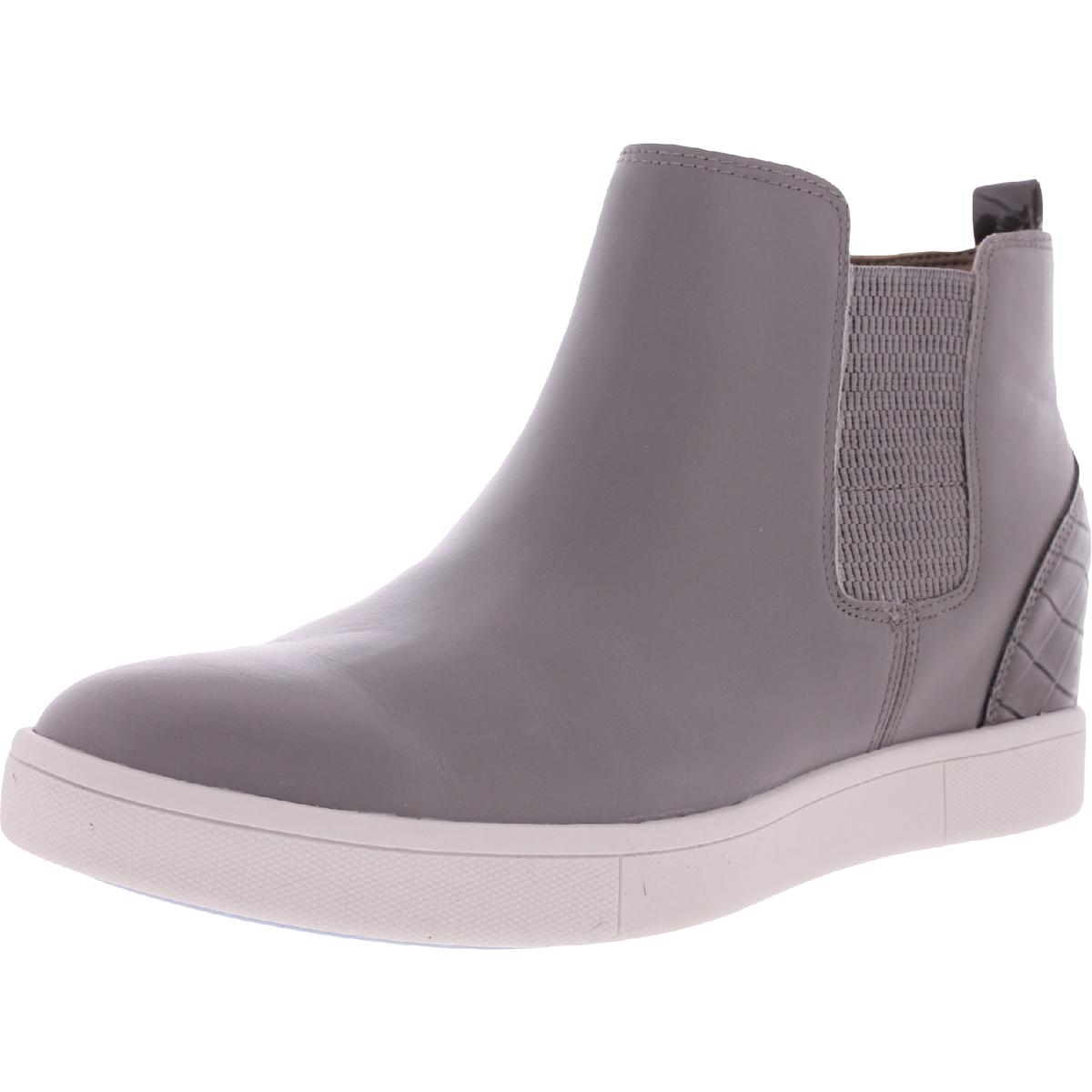 Vionic Mickie Womens Leather Pull On Chelsea Boots