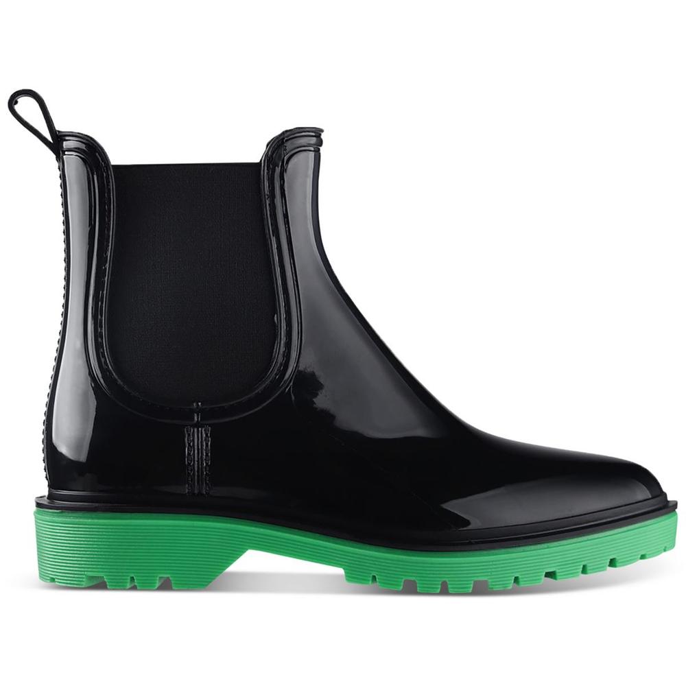 International Concepts Rylien Womens Patent Pull On Rain Boots