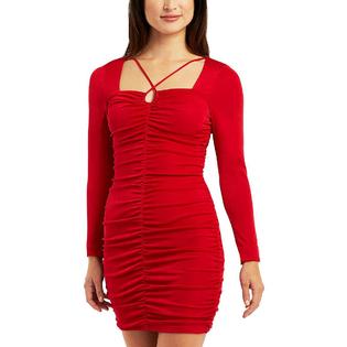BCX Juniors Womens Knit Ruched Bodycon Dress BCX Juniors Womens Knit Ruched Bodycon Dress