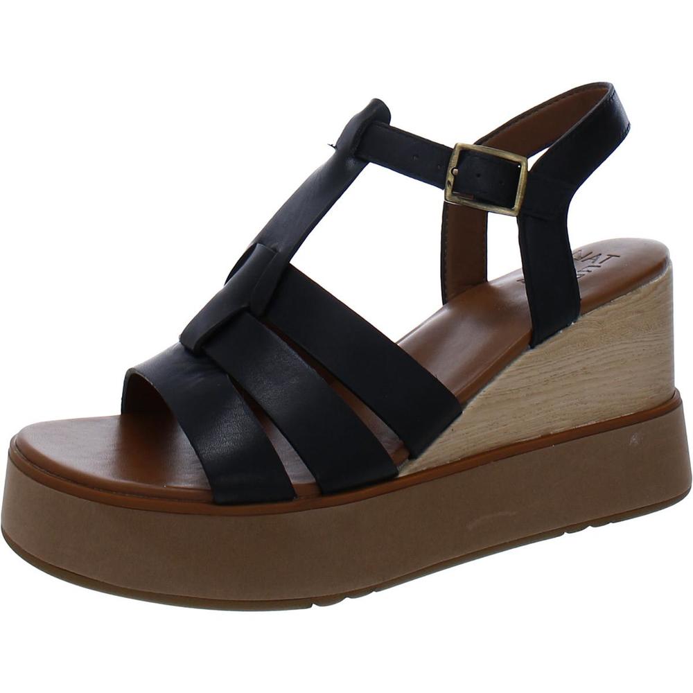 Naturalizer Barrett Womens Leather Strappy Wedge Sandals