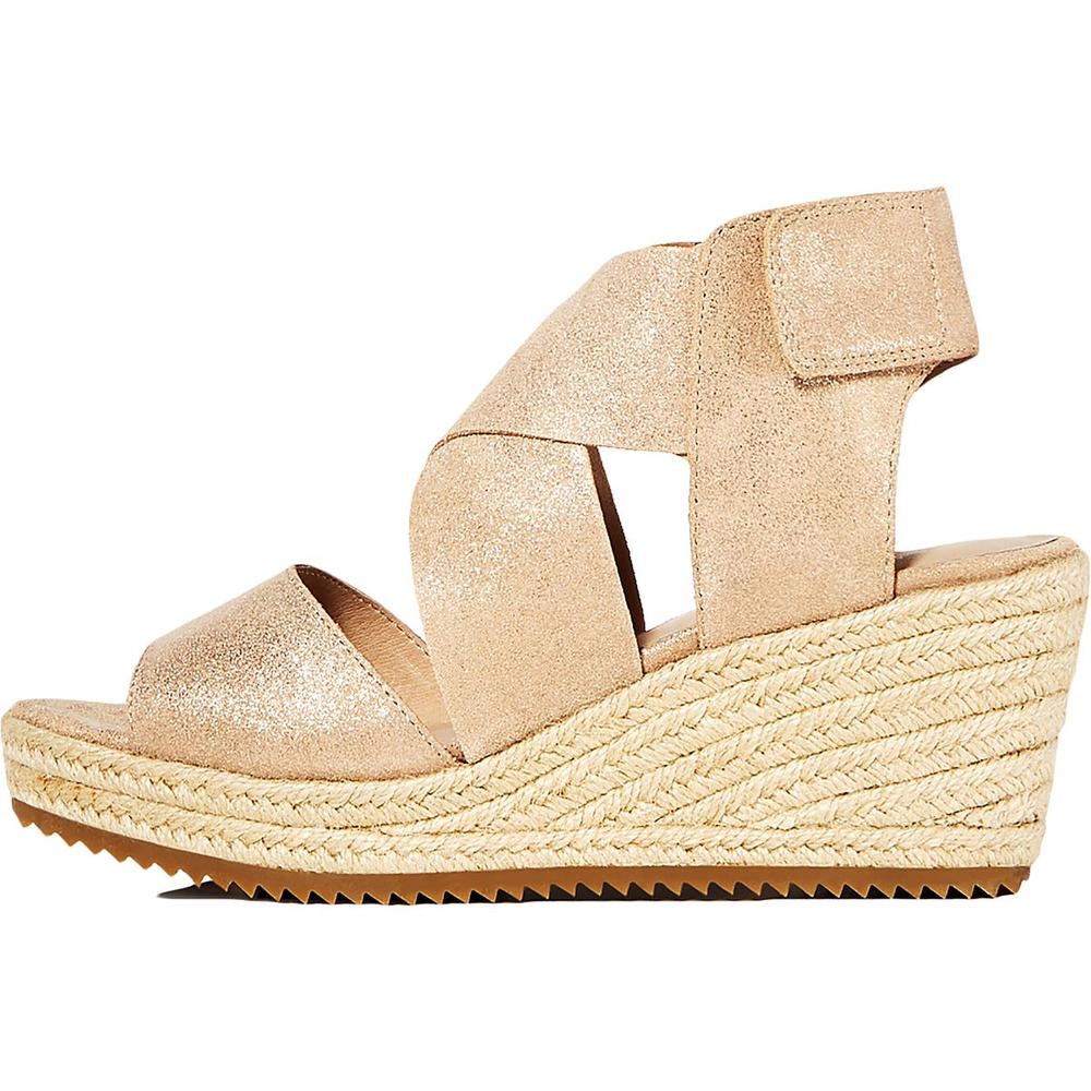 Eileen Fisher Willow 3 Womens Suede Ankle Strap Wedge Sandals