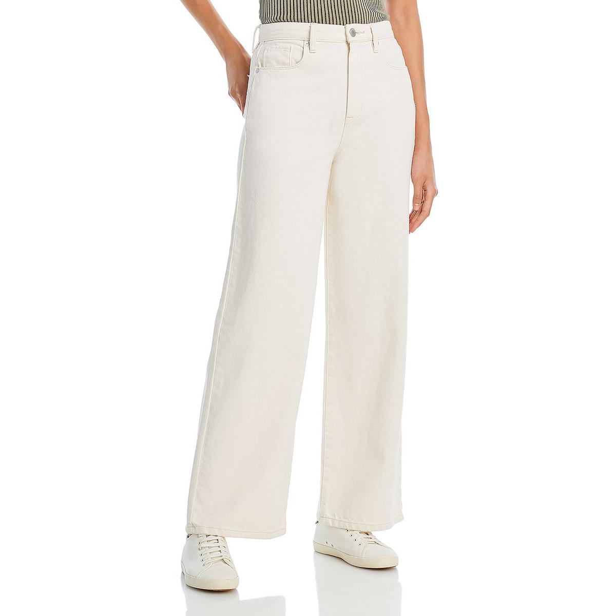 [BLANKNYC] The Franklin Womens Cotton High Rise Wide Leg Jeans