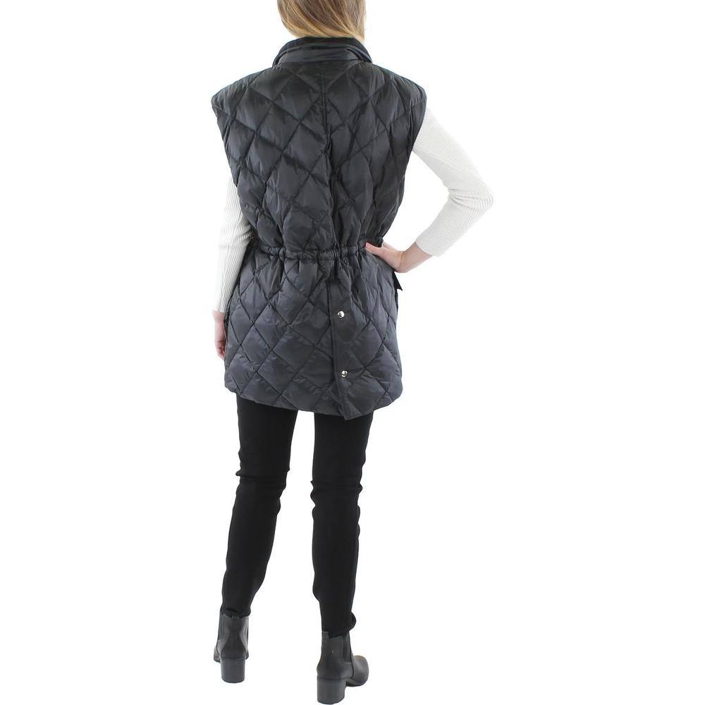 Lafayette 148 New York Womens Reversible Puffer Outerwear Vest
