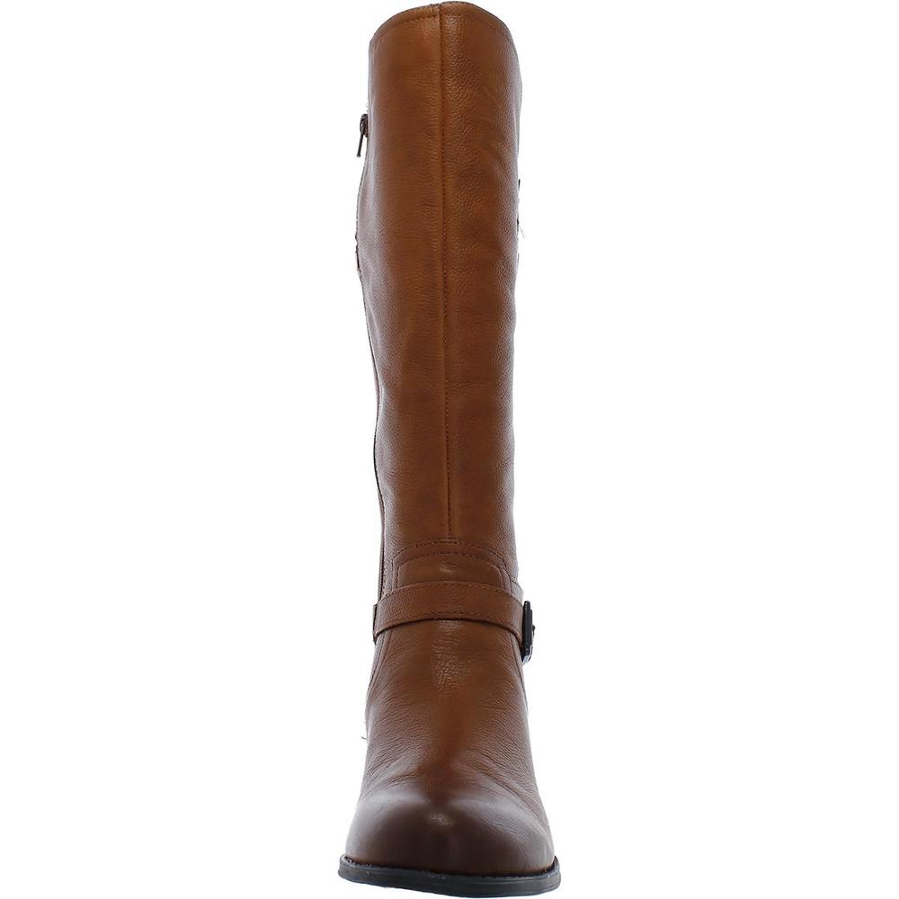 Naturalizer Jackie Womens Leather Wide Calf Riding Boots