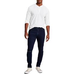 AND NOW THIS Pearson Mens Ripped Dark Wash Skinny Jeans