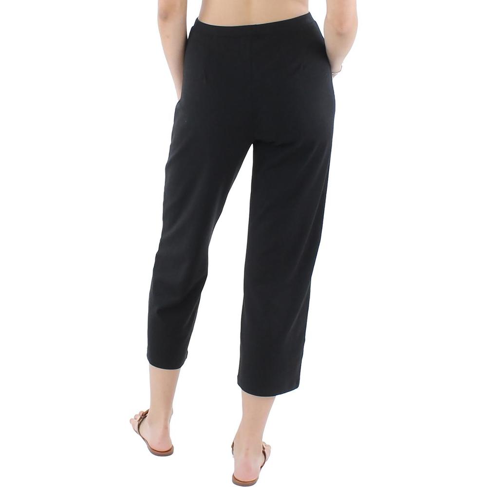 Eileen Fisher Womens Stretch Mid-Rise Cropped Pants