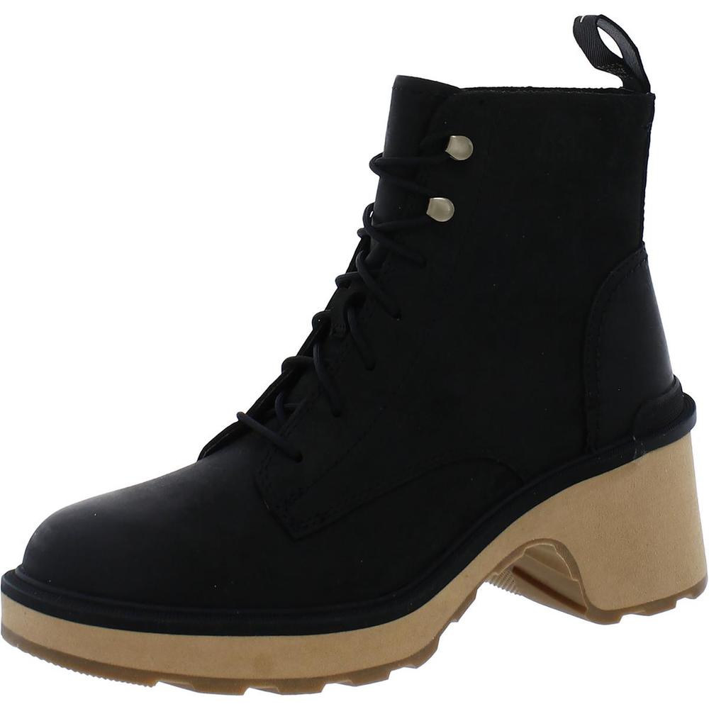 Sorel Womens Leather Lace Up Ankle Boots