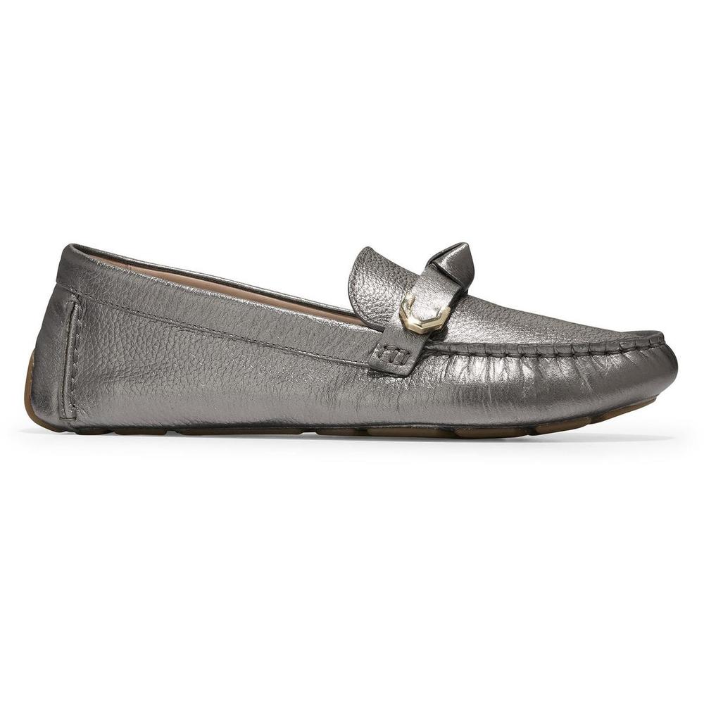 Cole Haan Evelyn Womens Leather Metallic Loafers