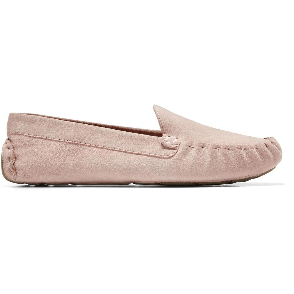Cole Haan Evelyn Driver Womens Suede Gathered Moccasins