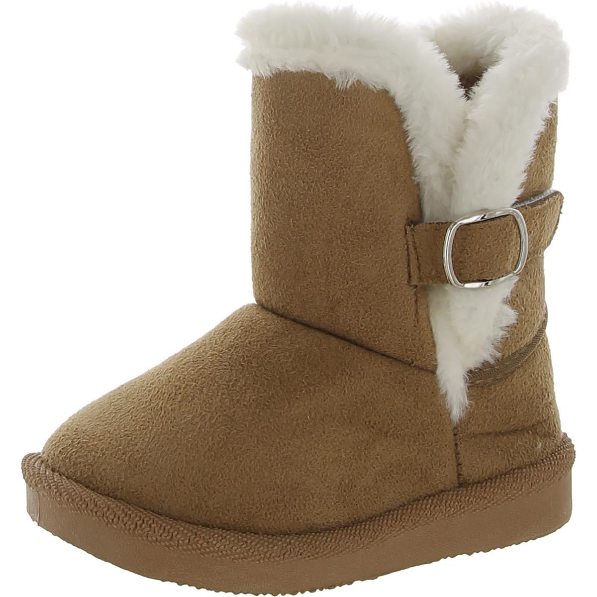 Josmo Girls Toddler Faux Suede Winter & Snow Boots
