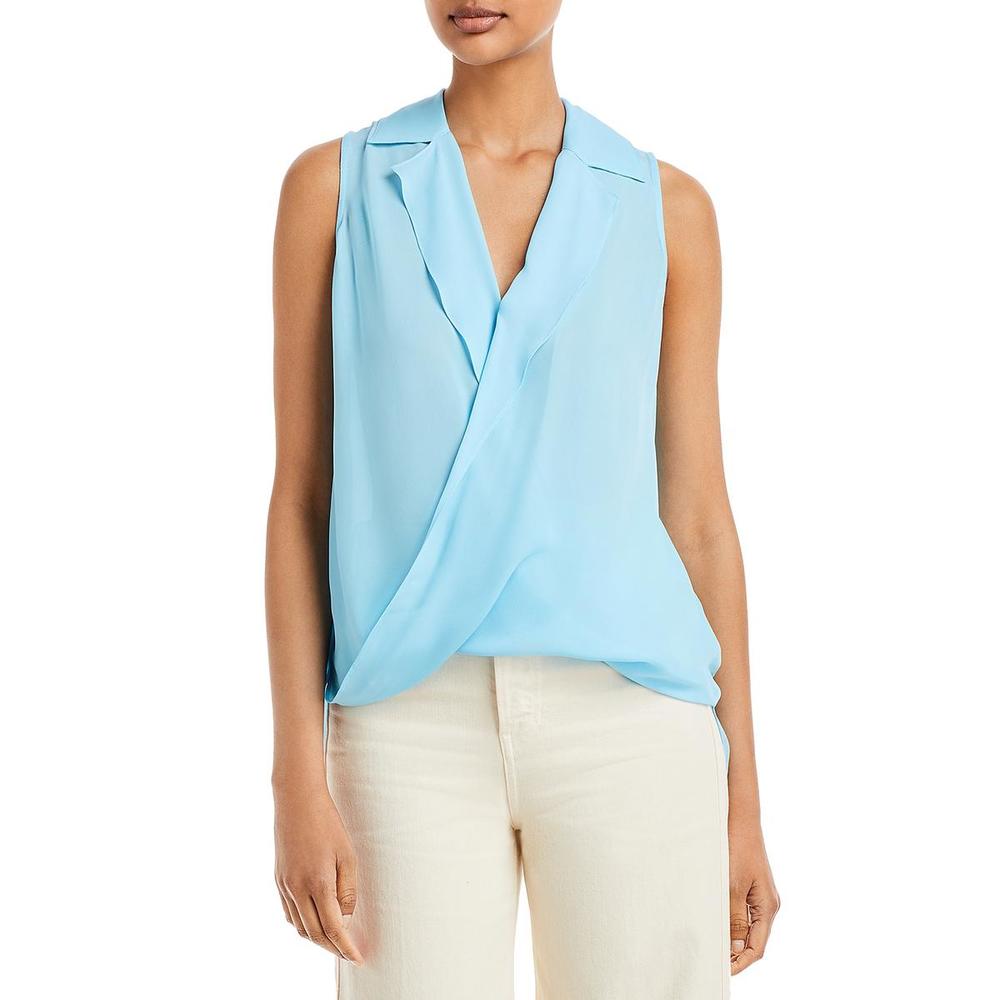 L'Agence Womens High-Low Illusion Blouse