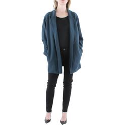 Eileen Fisher Womens Wool Open Front Open-Front Blazer