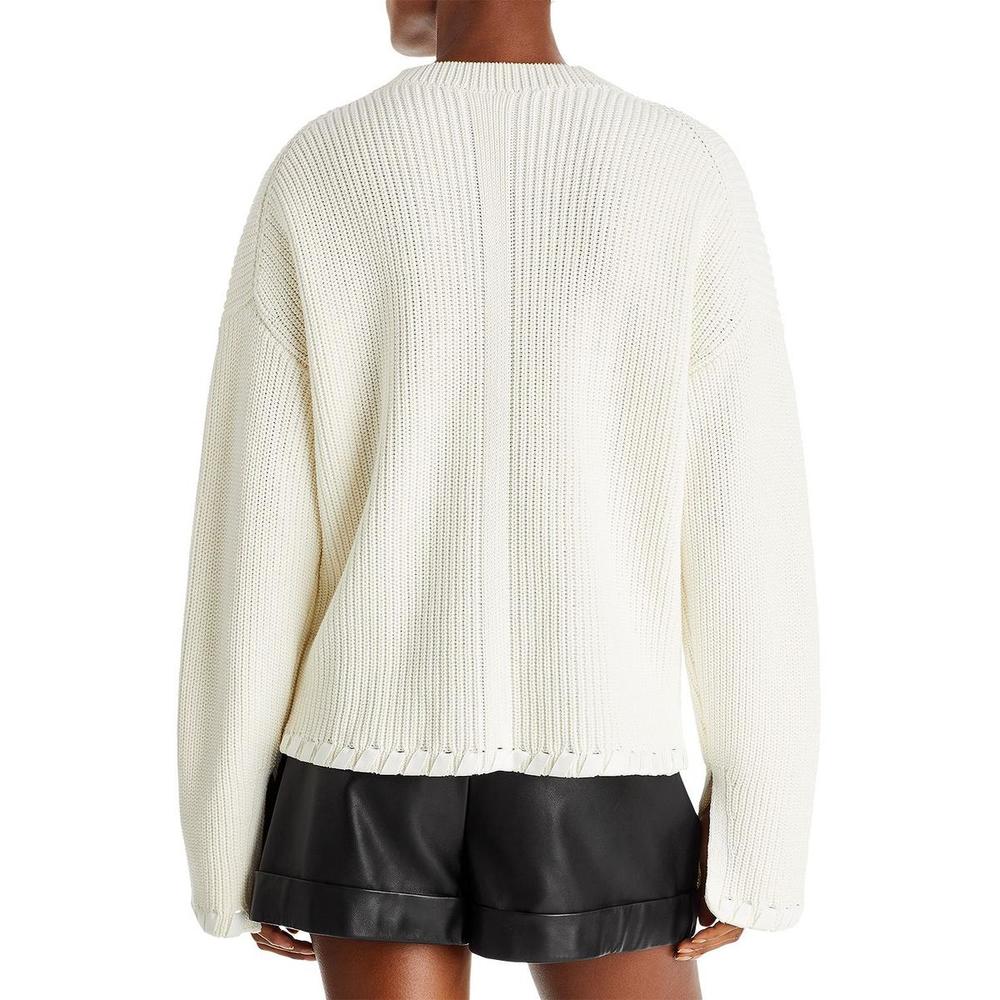3.1 Phillip Lim Womens Oversized Cut Out Pullover Sweater