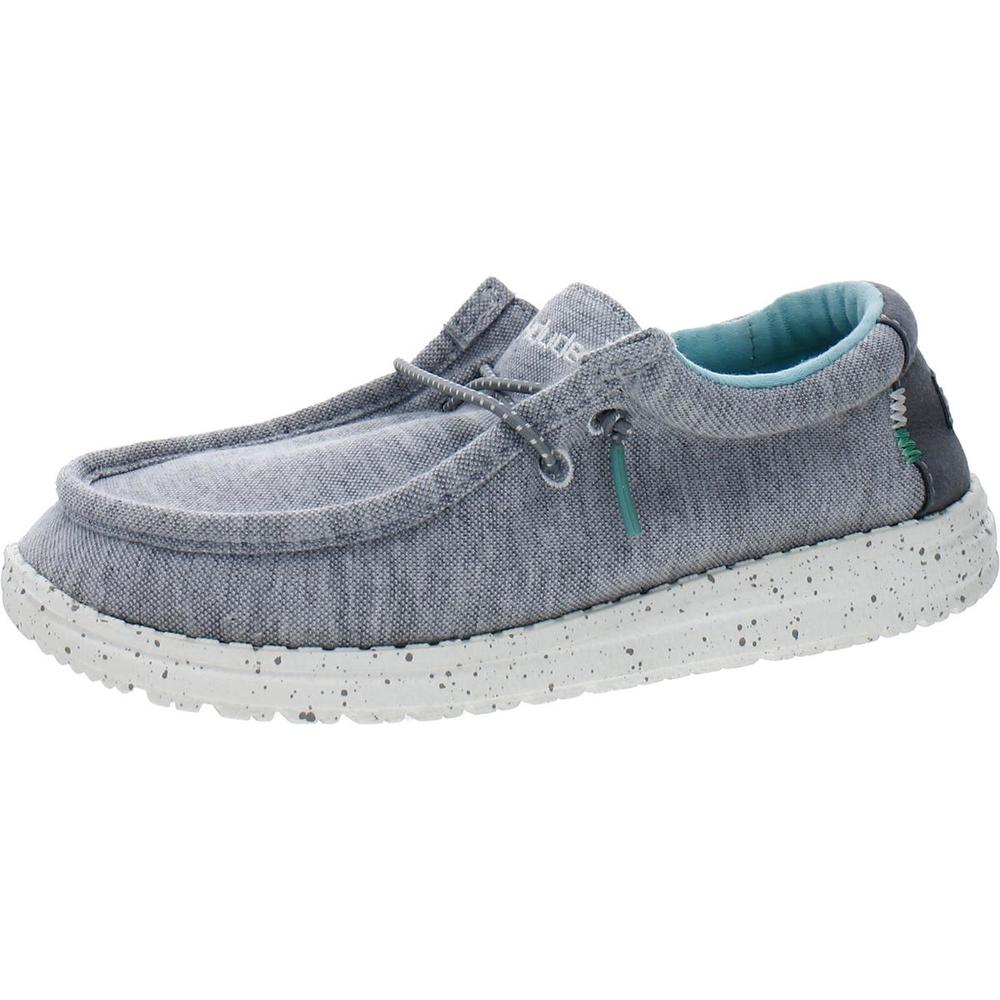 Hey Dude Wally Youth Chambray Camodino - Scarpe Bambino Taglia EU 32 / US 13, Nuove In Scatola - Foto 2
