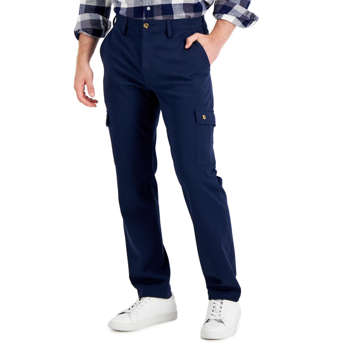 CLUB ROOM Mens Classic Fit Low Rise Cargo Pants