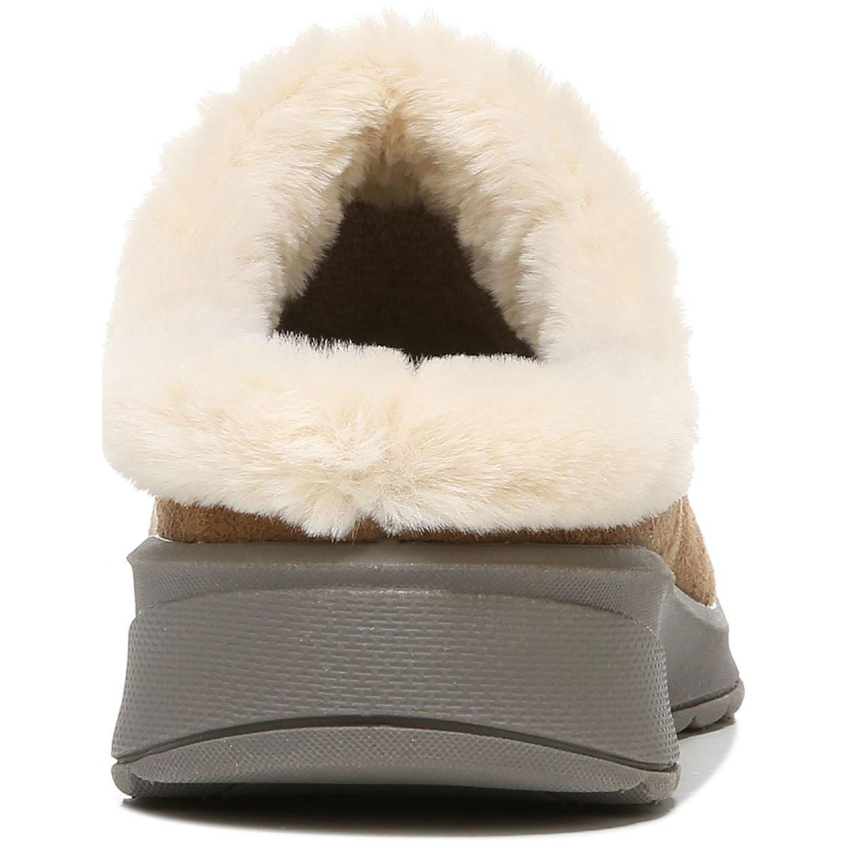 BZees Golden Cozy Womens Faux Fur Comfort Slide Slippers