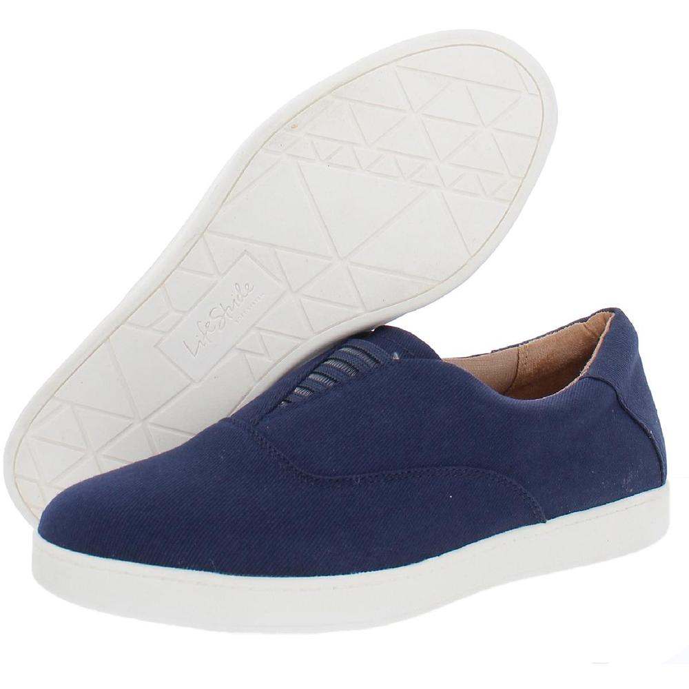 LifeStride Emily Womens Canvas Slip-On Casual and Fashion Sneakers