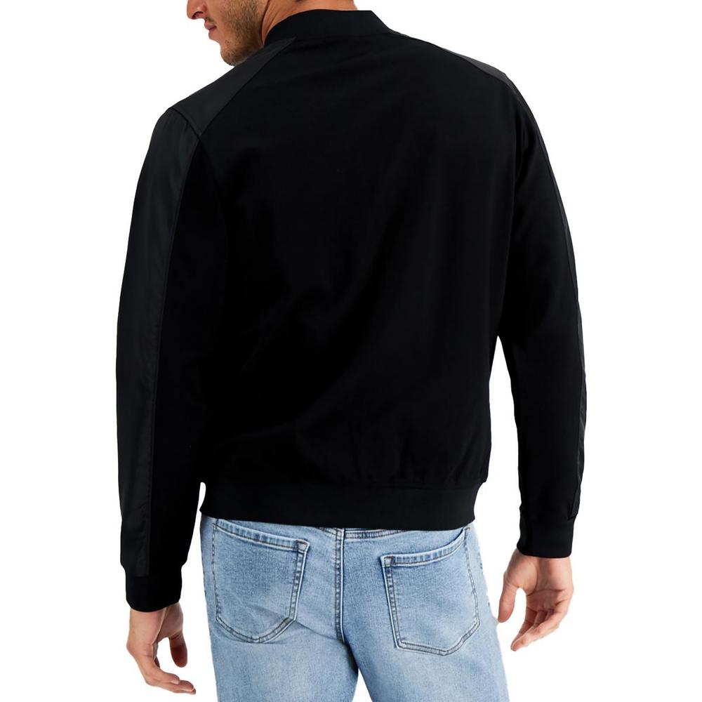 AND NOW THIS Mens Knit Long Sleeves Bomber Jacket