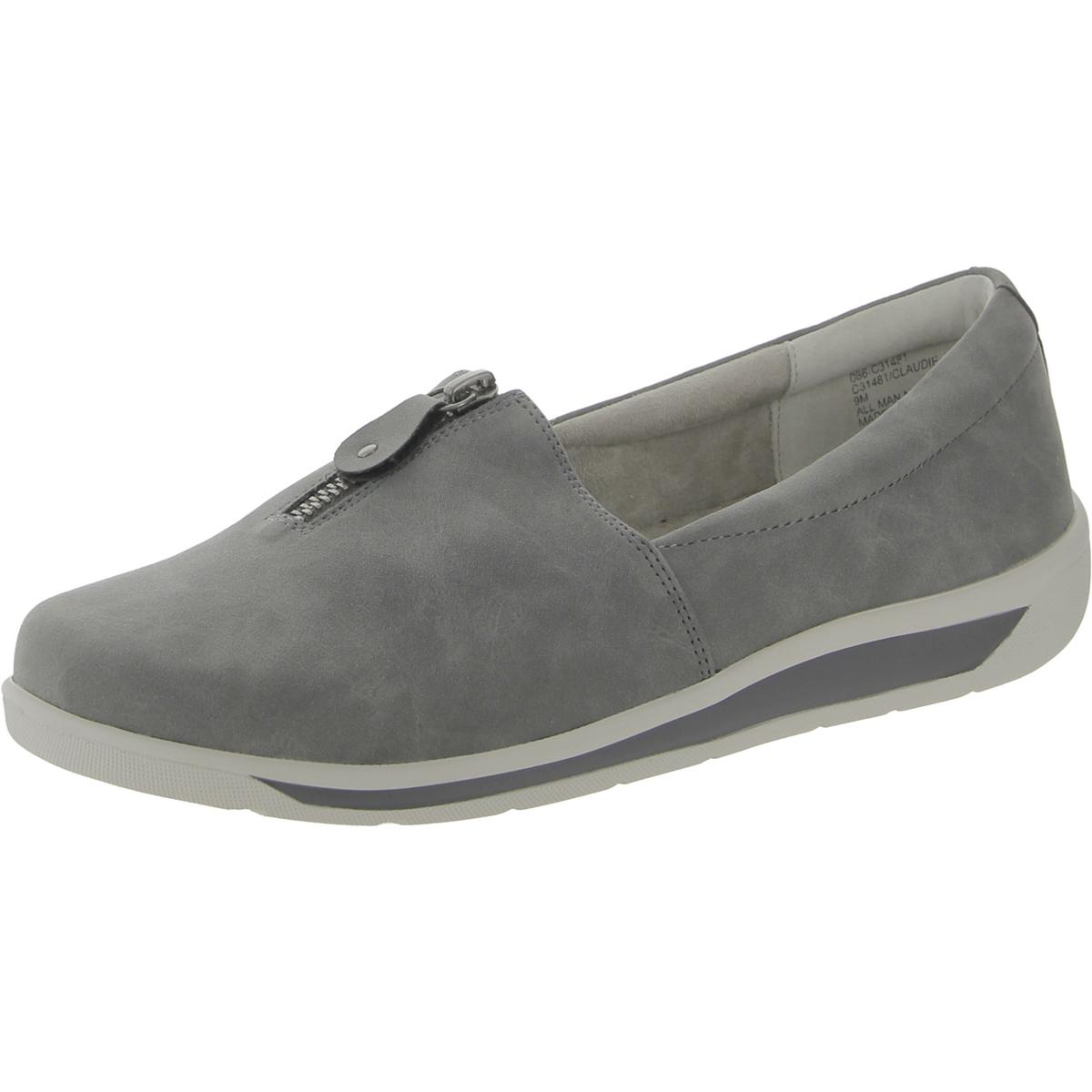 Cliffs by White Mountain Claudie Womens Faux Leather Comfort Insole Slip-On Sneakers