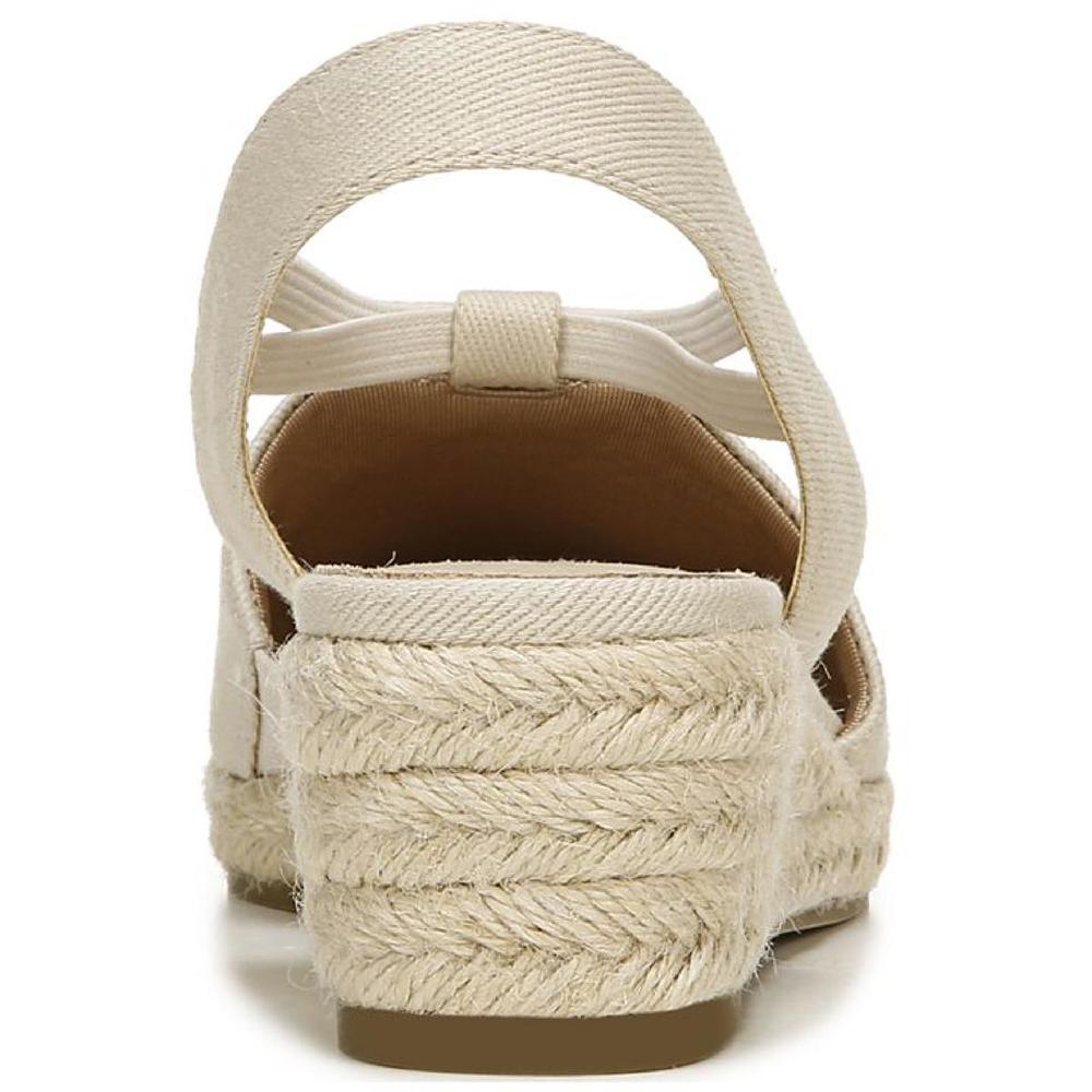 LifeStride Katrina 2 Womens Cushioned Footbed Canvas Wedge Sandals